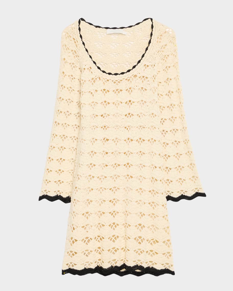 【ZIMMERMANN】RHIANNON CROCHET SKIRT ZIMMERMANN Rhiannon crocheted cotton midi skirt | NET-A-PORTER