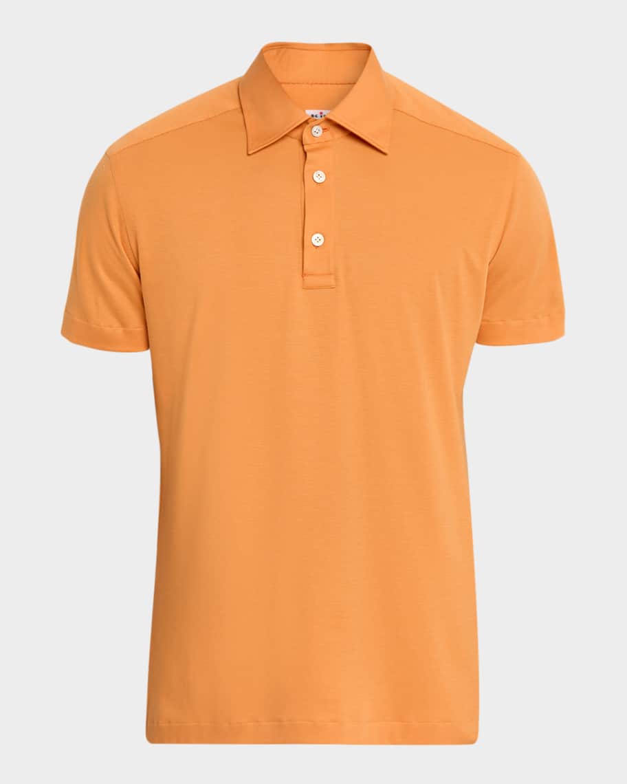 Tシャツ・カットソー Kiton SS25 'Ciro' polo shirt (UMK0458V110 A001) Kiton Men's Cotton Classic-Fit Polo Shirt | Neiman Marcus
