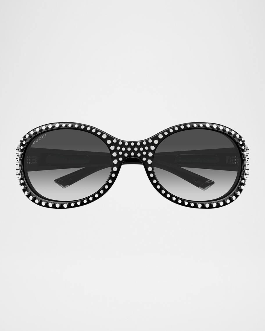 小物 GUCCI archive studded sunglasses 00s Gucci GG2013S Round Recycled Acetate Sunglasses | Neiman Marcus