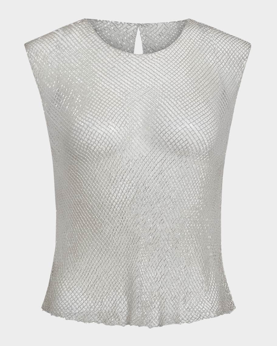 TWP Chloe Woven Mesh Top | Neiman Marcus