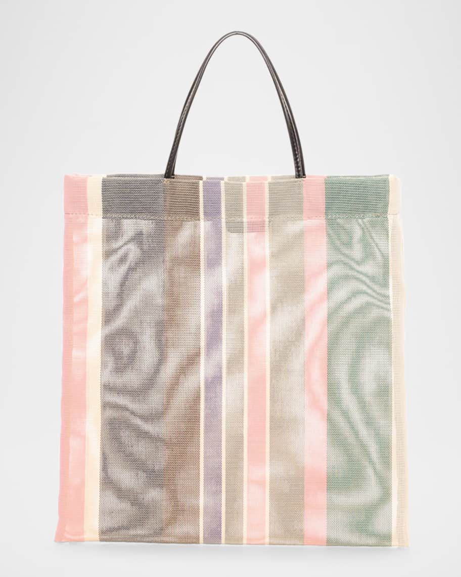 トートバッグ The Row SS25 'Barn Tote' shopping bag (W1833W4006 ACRS) Barn Tote Bag Blue in Mesh – The Row