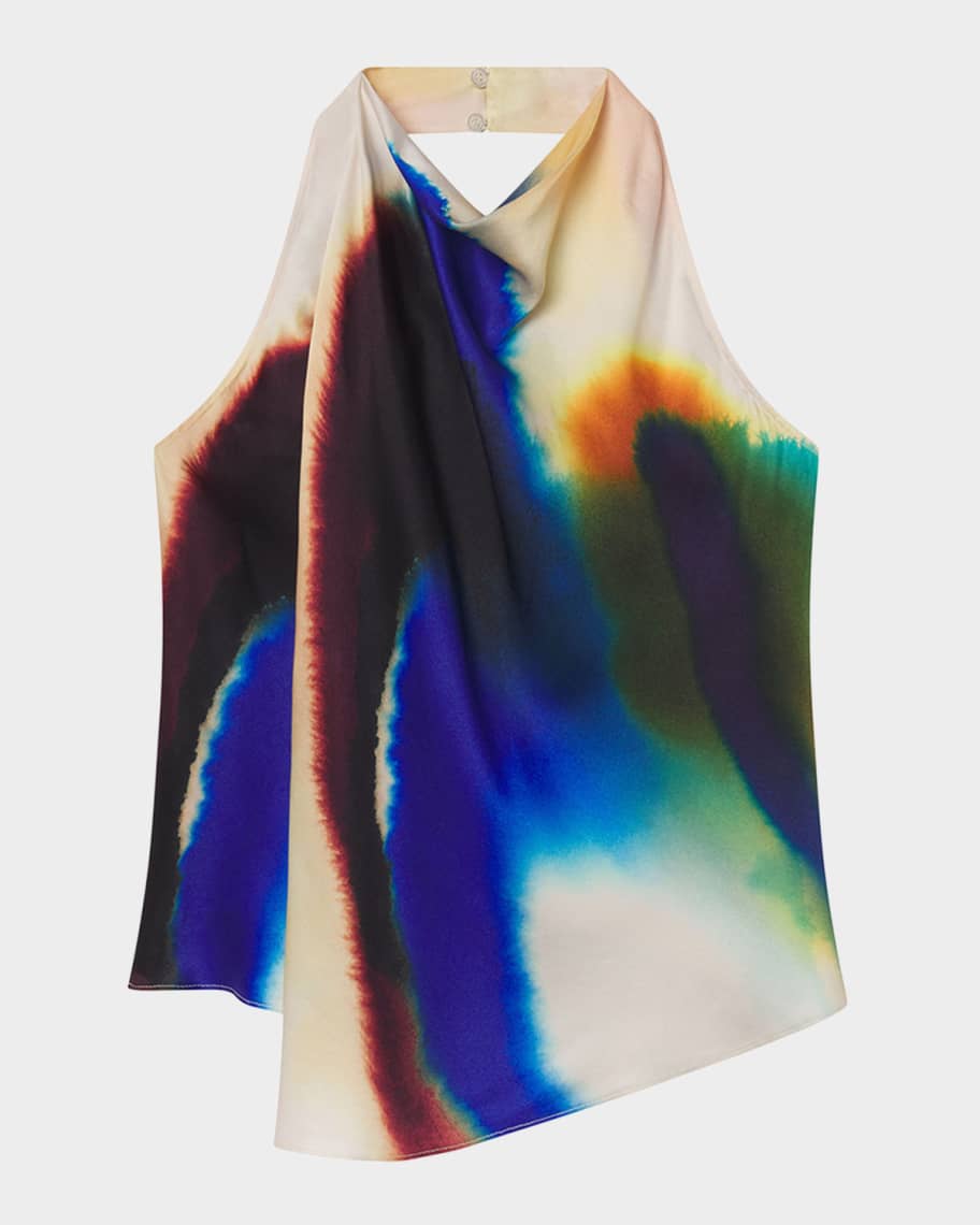 HALTER COWL NECK TOP