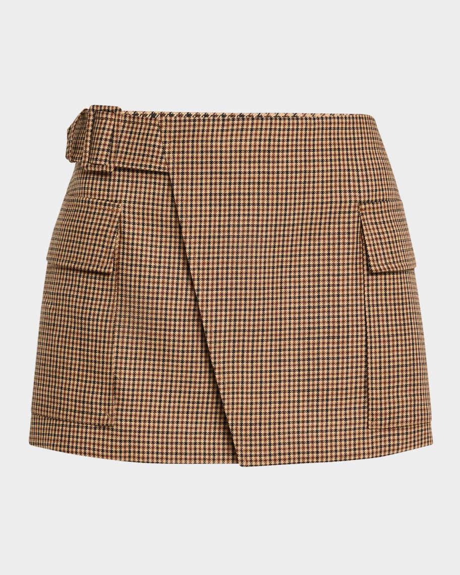 新品未開封　andmary Monica check mini skirt　S ANDMARY】Monica check mini skirt