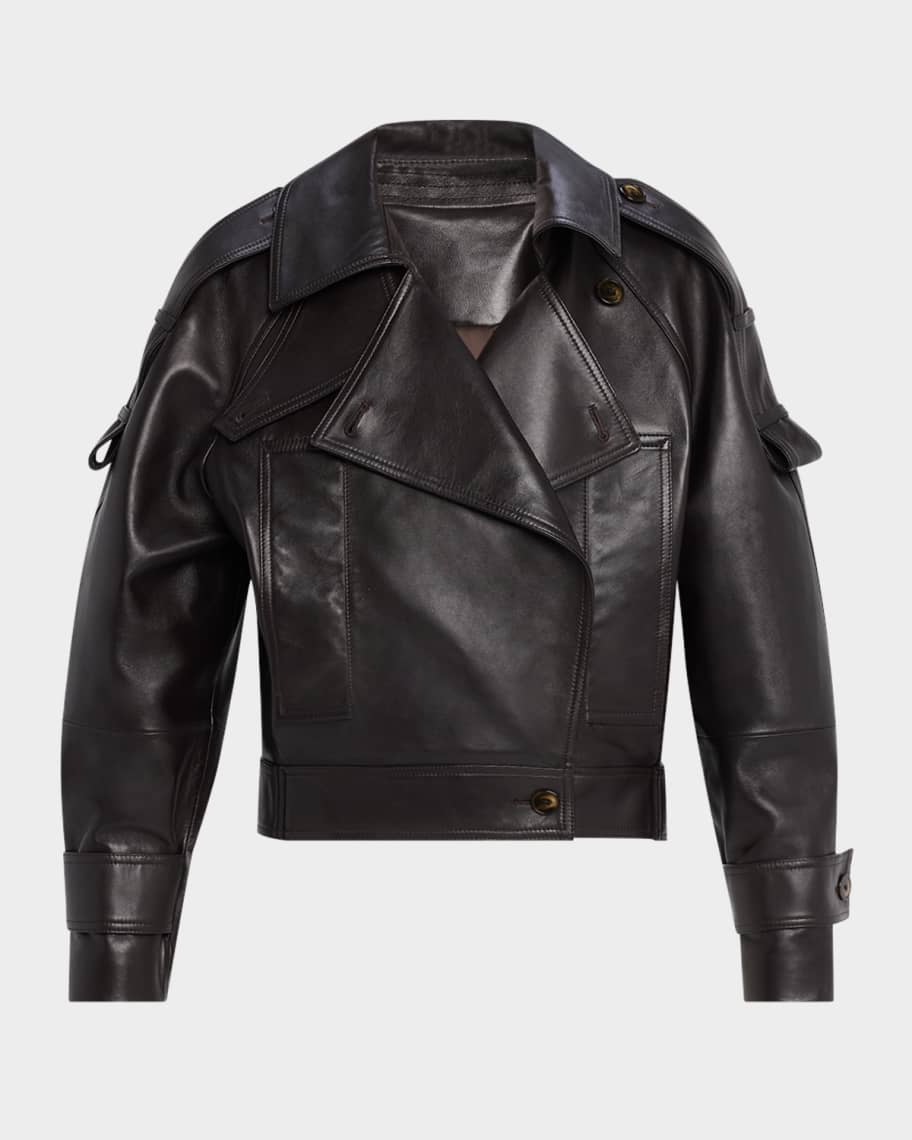A.L.C. Miles Leather Utility Jacket | Neiman Marcus