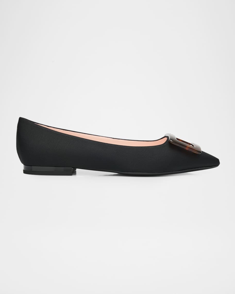 パンプス Roger Vivier Gommettine Turtle Ball 05 Roger Vivier Gommettine Grosgrain Turtle Flats | Neiman Marcus