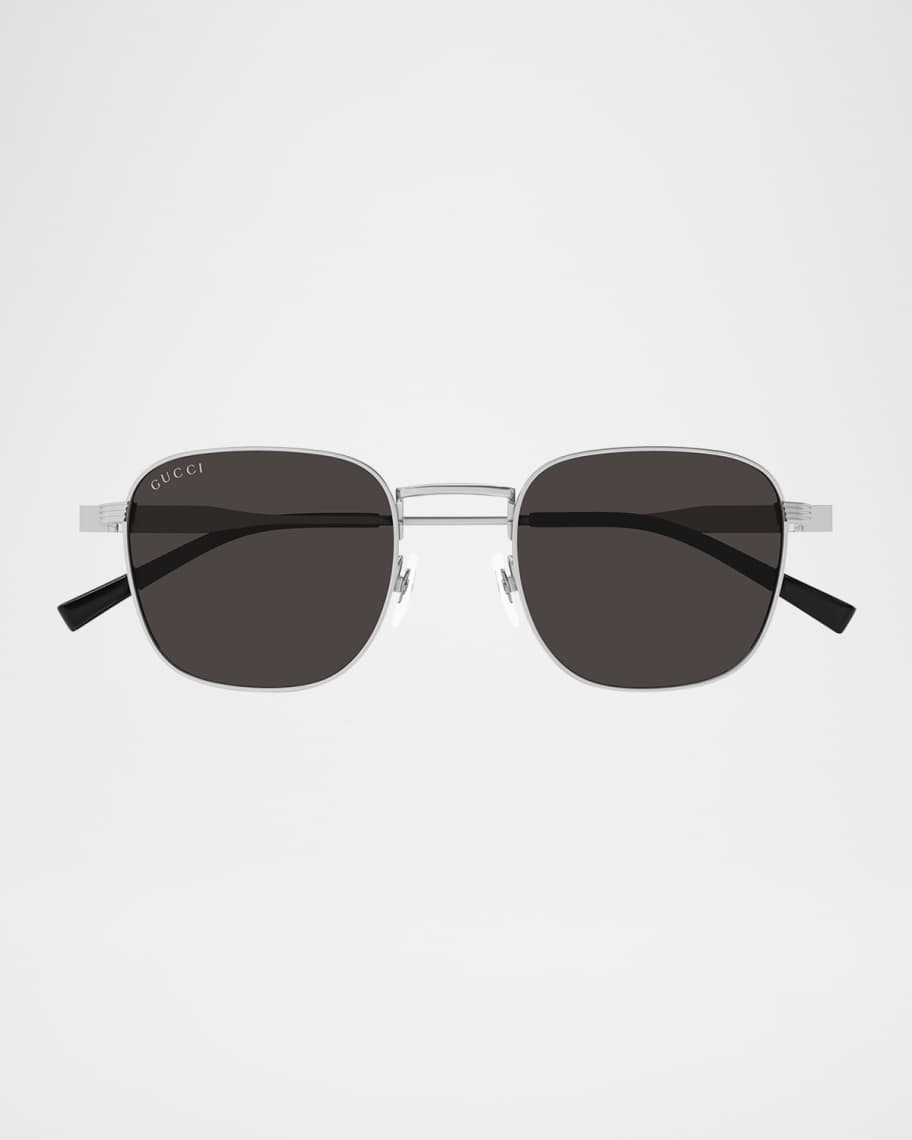 Gucci Men's GG1876S Metal Round Sunglasses | Neiman Marcus