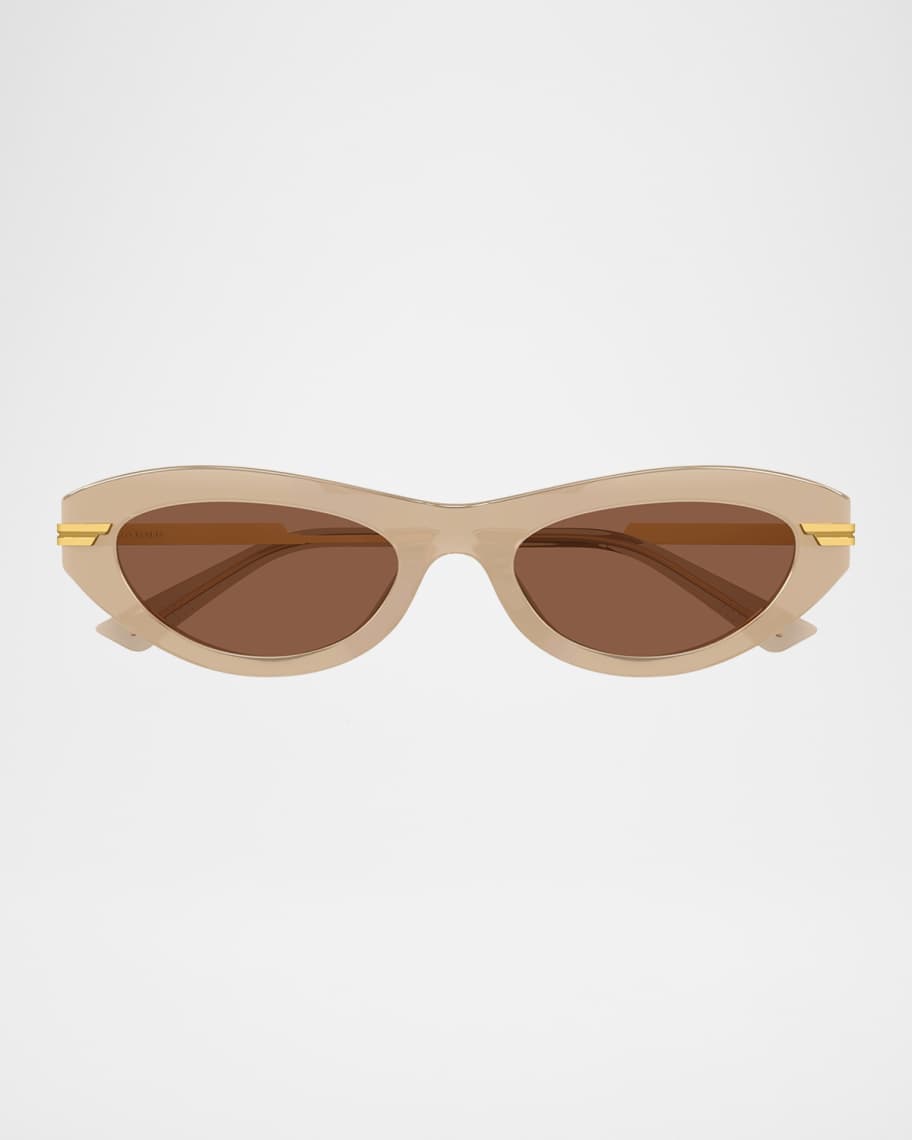 Bottega Veneta Recycled Acetate Cat-Eye Sunglasses | Neiman Marcus