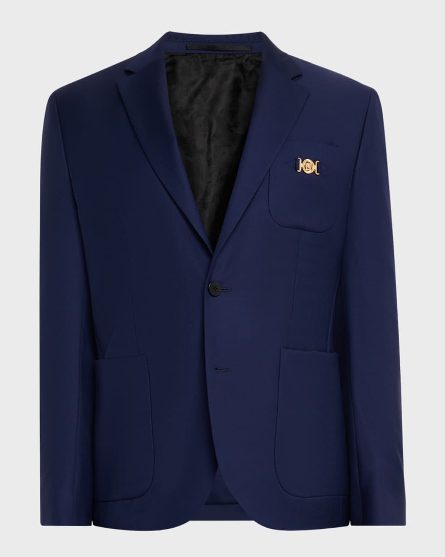 Versace Men's Wool Single-Breasted Blazer | Neiman Marcus