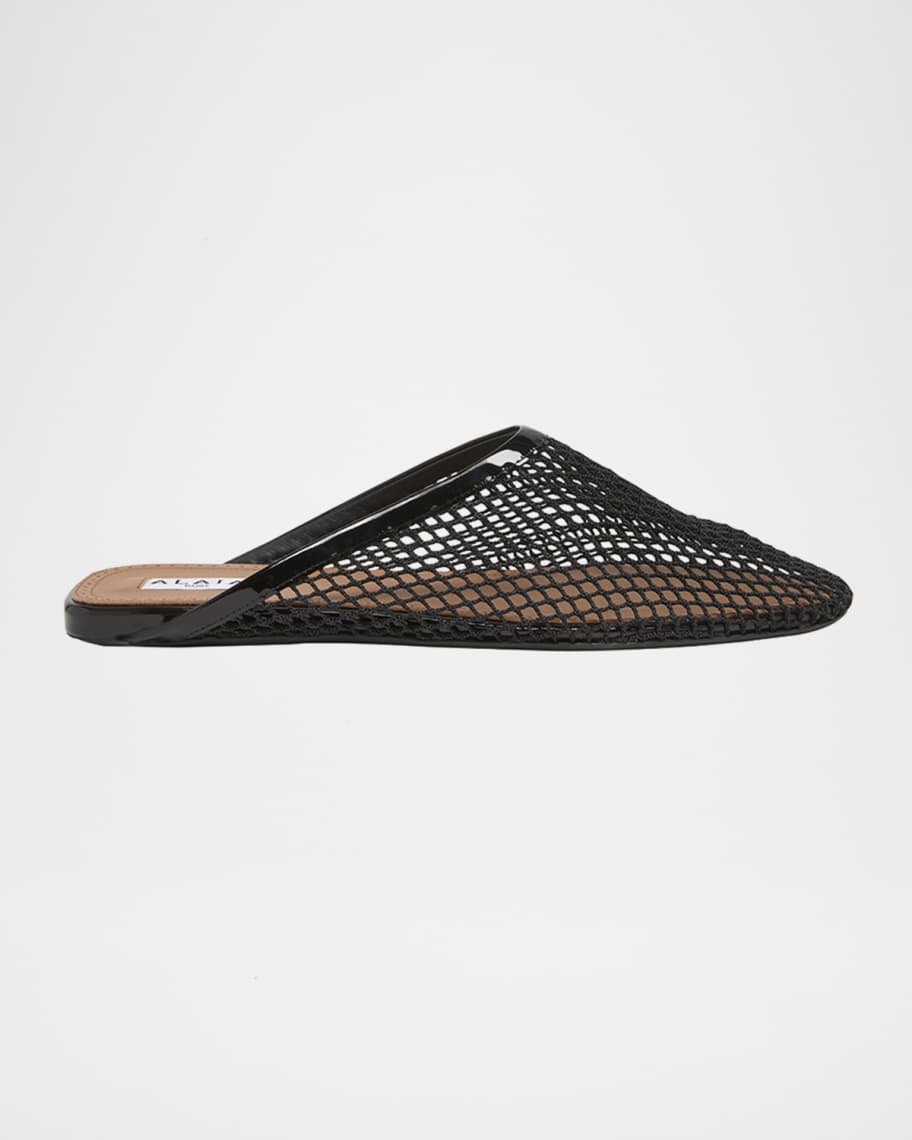 VIP【関税送料無料】希少 Alaia Mesh Flat Mule ALAIA Mesh Flat Mules | Neiman Marcus
