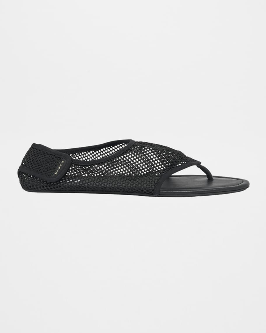 ALAIA Mesh Thong Sandals | Neiman Marcus