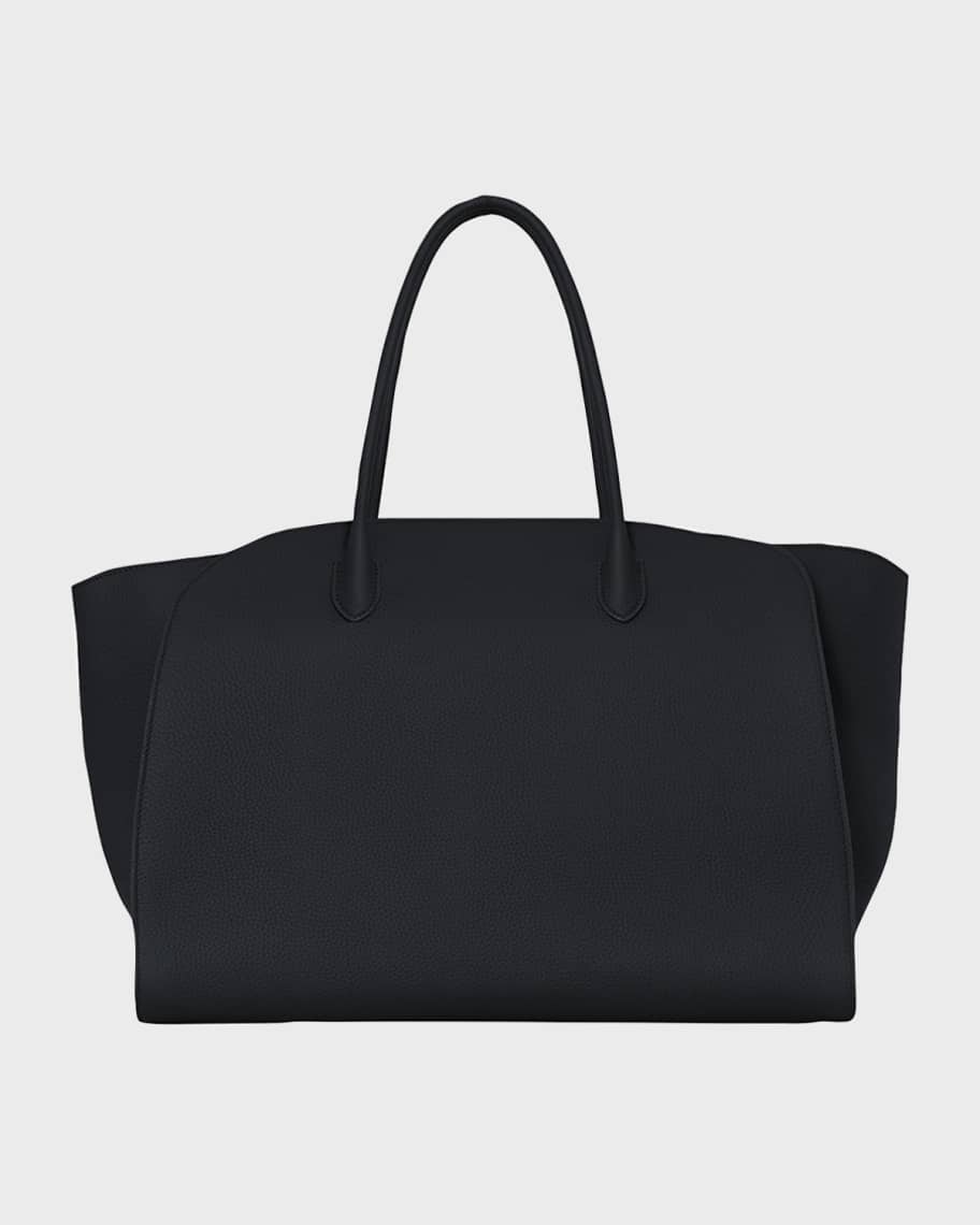 THE ROW Marlo 17 Matte Grain Leather Tote Bag | Neiman Marcus