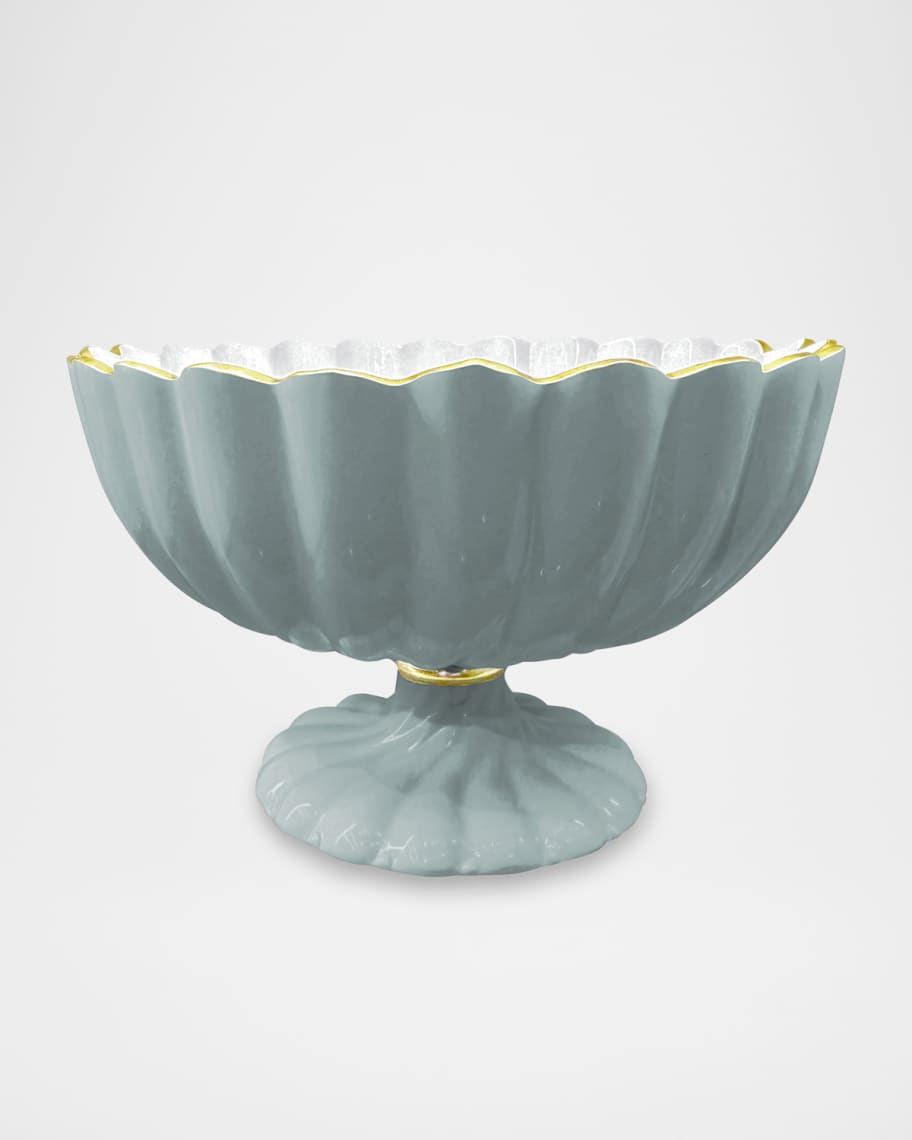 Encanto Vienna Mini Pedestal with Spoon, Cream and White