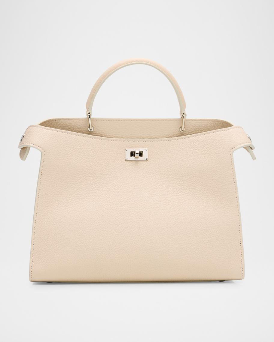 Michino Paris Lutece PM Grained Leather Top-Handle Bag | Neiman Marcus