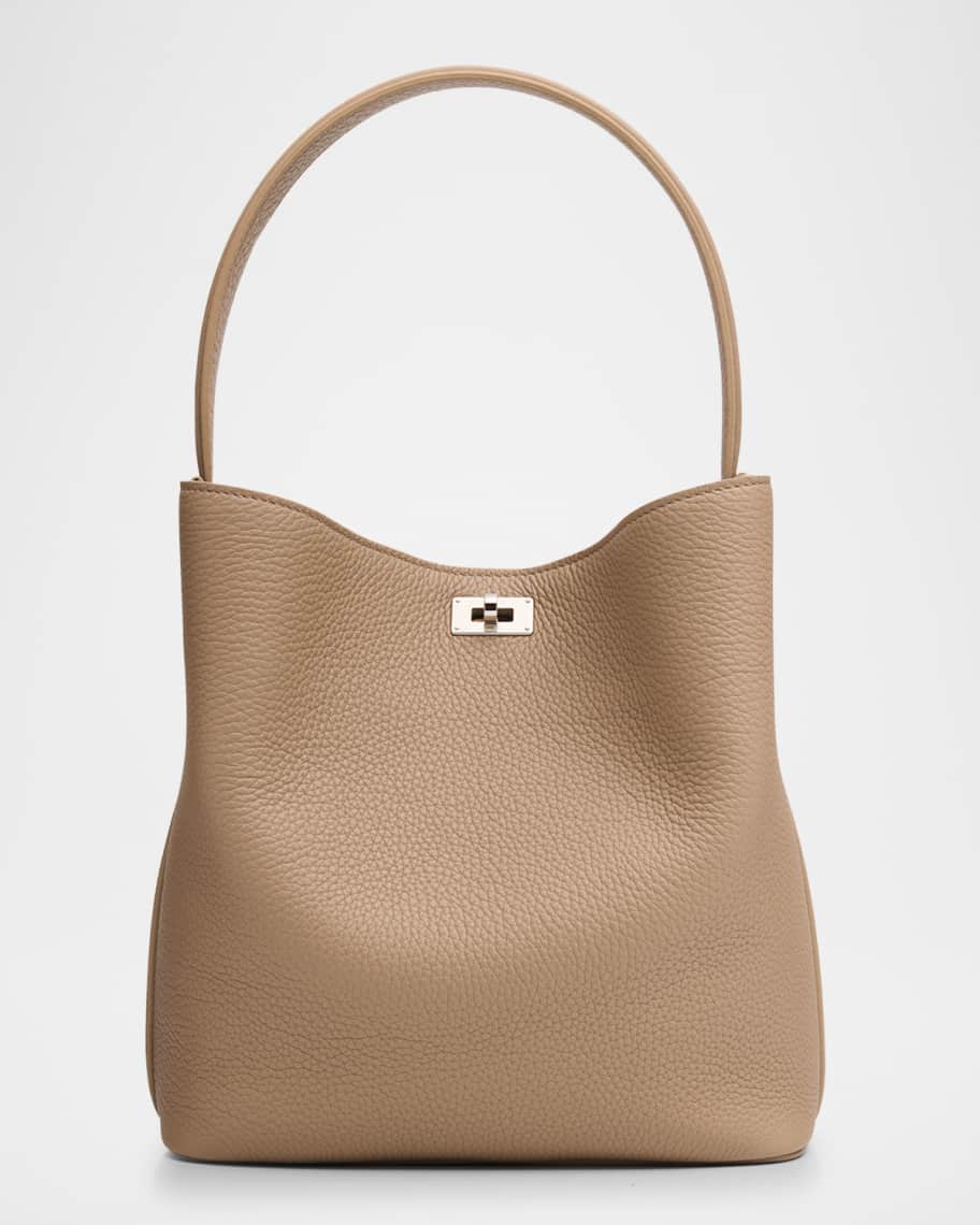 Michino Paris Odeon PM Grain Leather Bucket Bag | Neiman Marcus