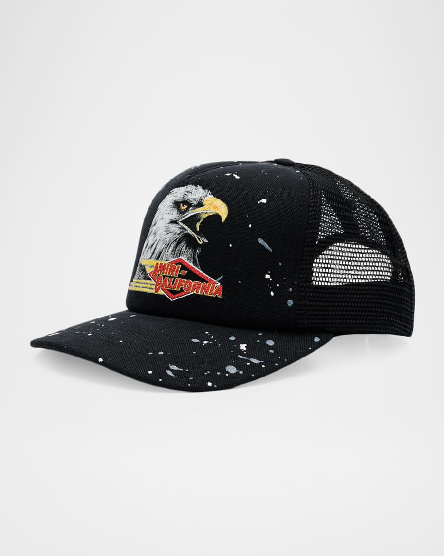 AMIRI ヴィンテージ トラッカーキャップ VINTAGE TRUCKER Amiri Men's Vintage Logo Trucker Hat | Neiman Marcus