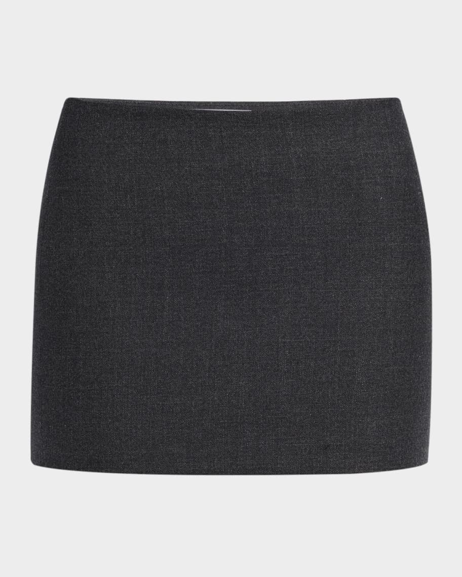 スカート GIVENCHY Black Wool Skirt Givenchy 4G Liquid-detail Wool Skirt | Black | FARFETCH