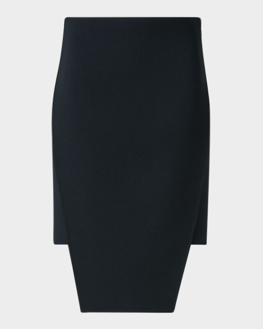 Akris Trapezoid Apron Mini Skirt | Neiman Marcus