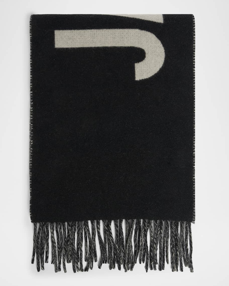 羽*様 JACQUEMUS マフラー Jacquemus Jacquard Logo Wool Scarf | Neiman Marcus