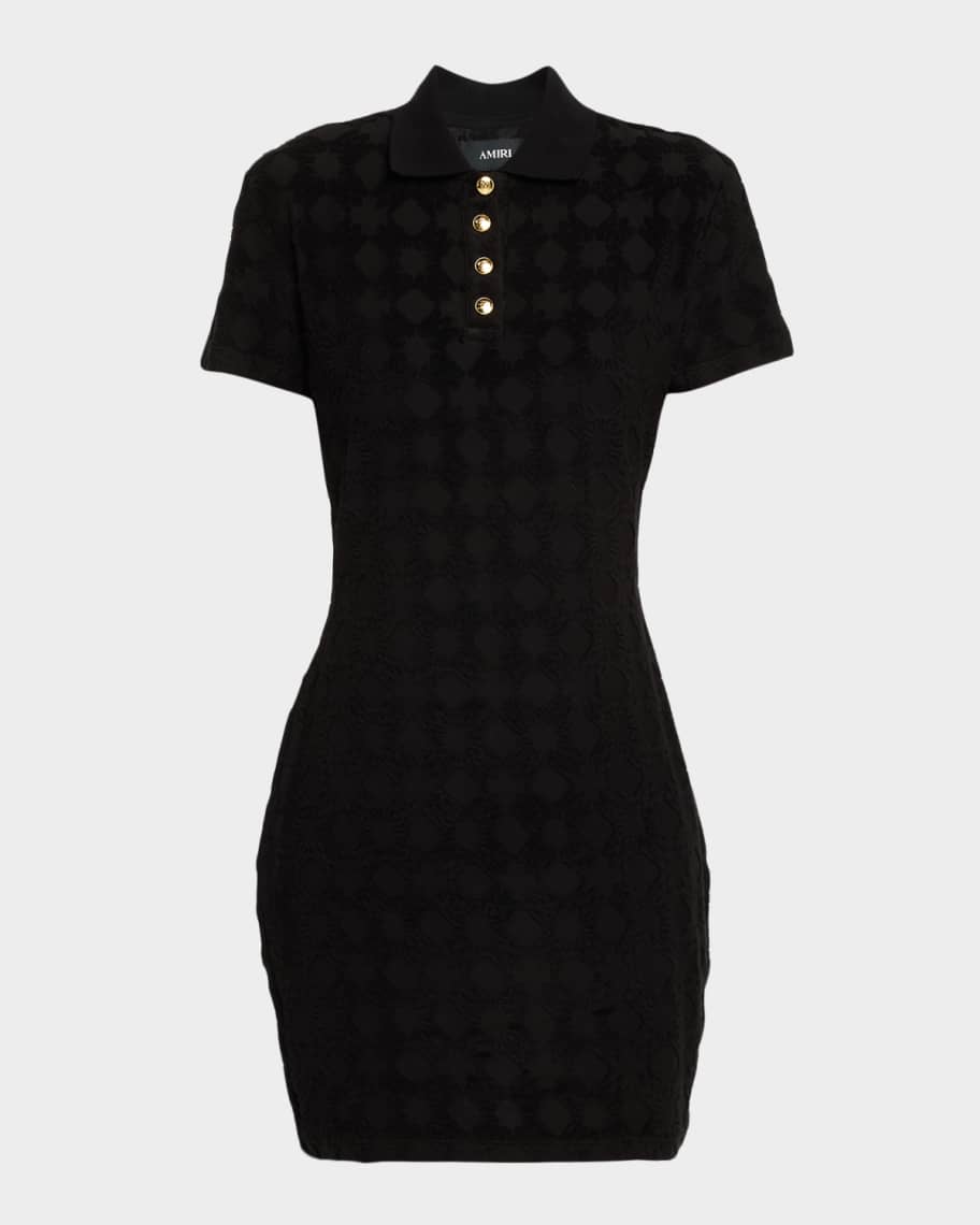 Amiri MA Quad Toweling Mini Polo Dress | Neiman Marcus