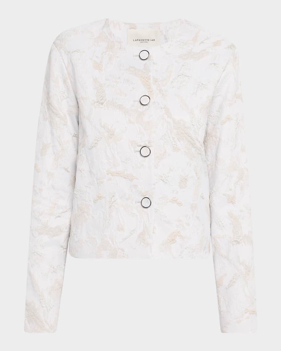 Lafayette 148 New York Button-Down Jacquard Jacket | Neiman