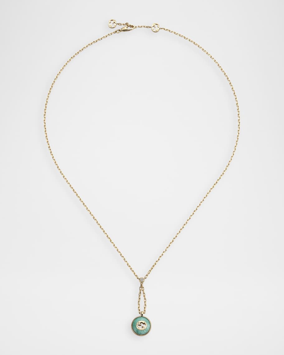 Y*A様 グッチ Gucci Gucci Interlocking 18K Yellow Gold Y Necklace with Diamond