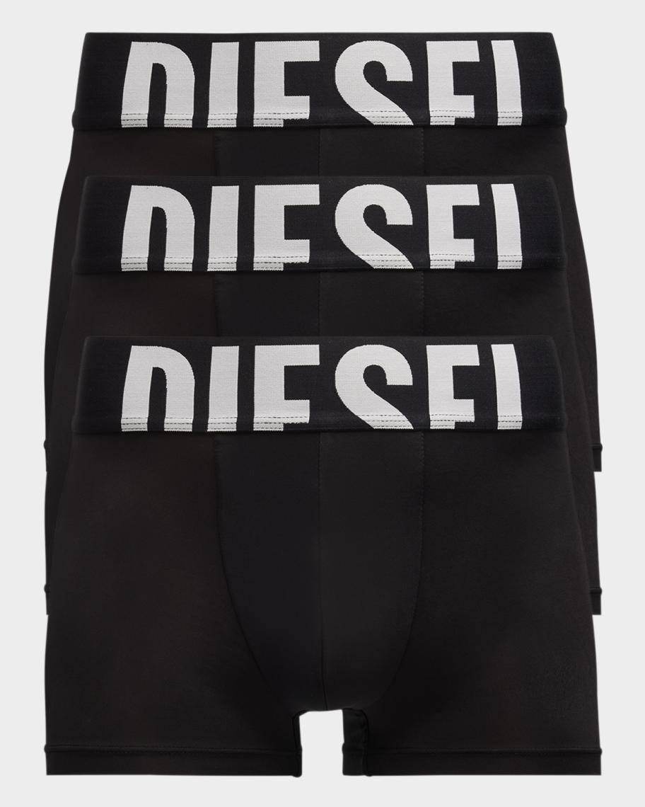 Diesel Men's Damien D-Pop Solid 3-Pack Boxer Briefs | Neiman Marcus