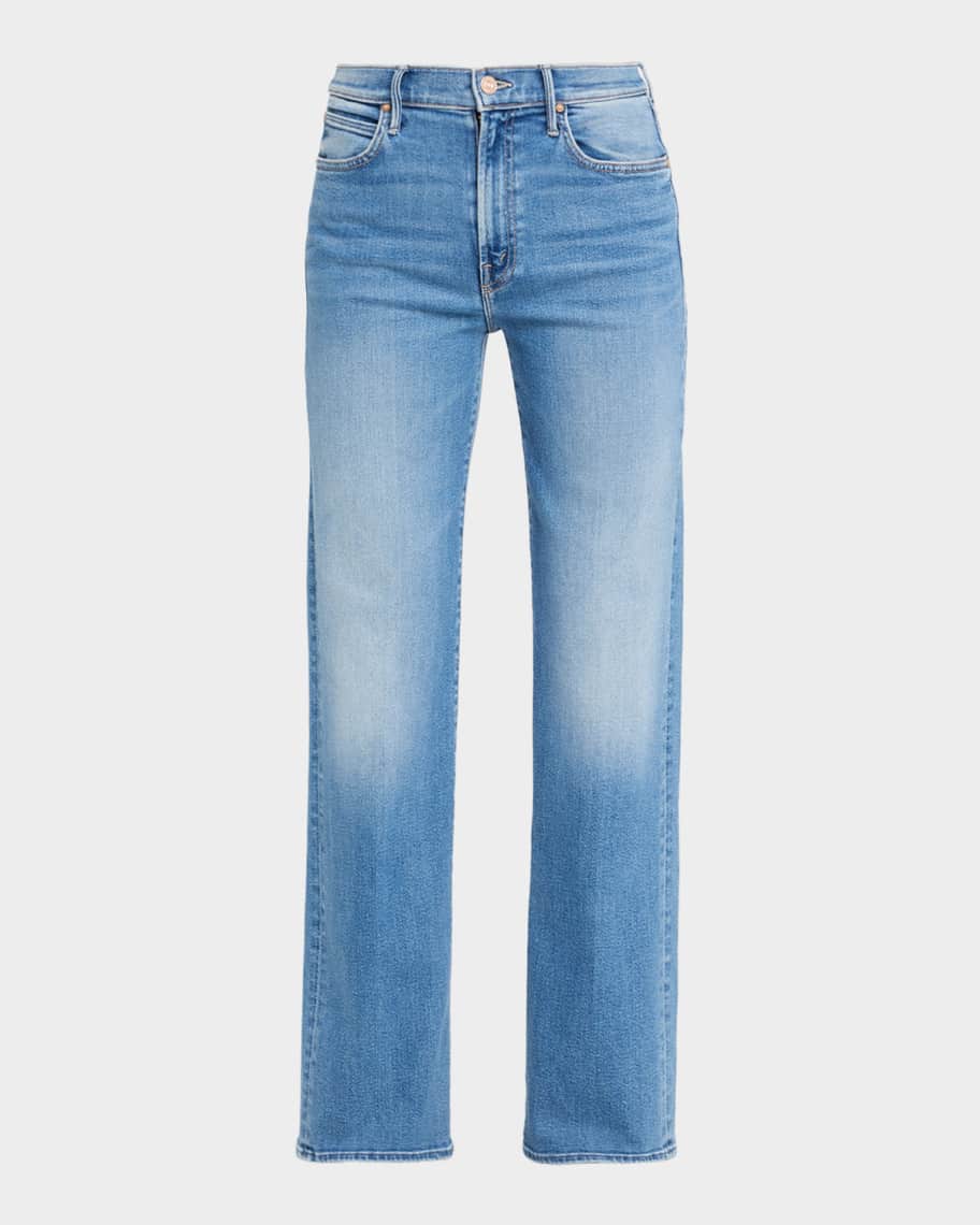 デニム・ジーパン MOTHER Woman Jeans Yellow Cream 1445413C INE MOTHER The Maven Wide Hem Ankle Jeans | Neiman Marcus
