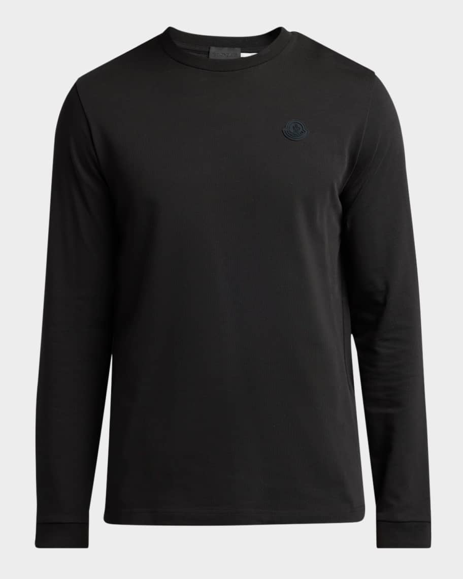 ^*^様 MONCLER アートペイントデザイン 長袖Tシャツ S ブラック モ nm_5040083_100106_m