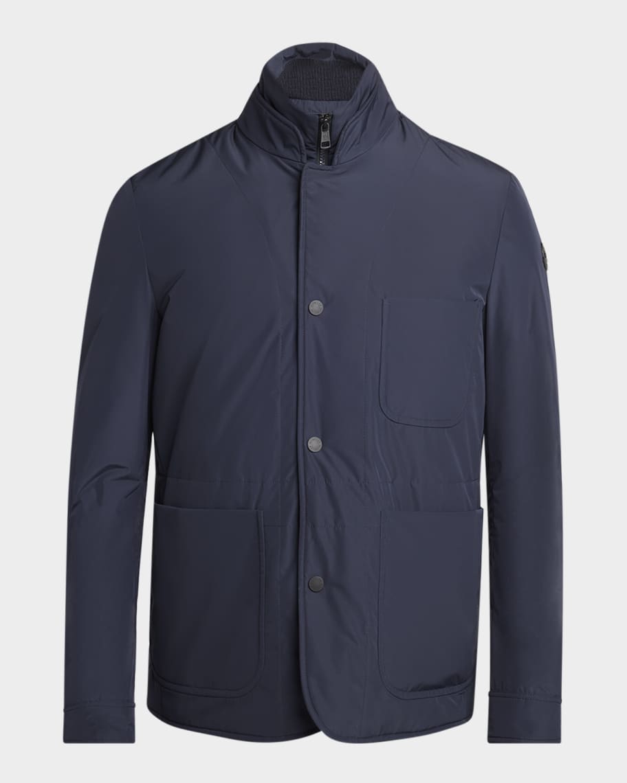 Moncler Men's Edit Navy Brieuc Jacket | Neiman Marcus