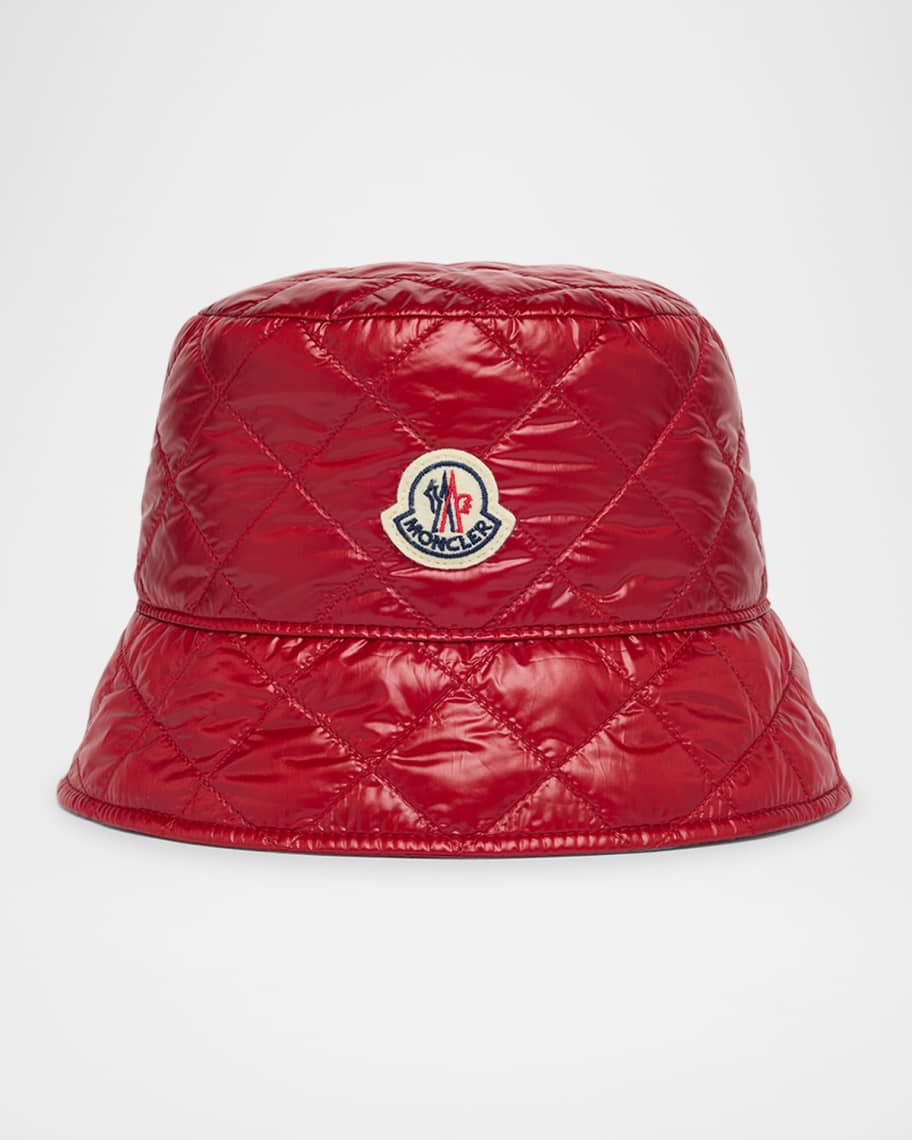 Black Padded Bucket Hat - Hats & Beanies for Women | Moncler US