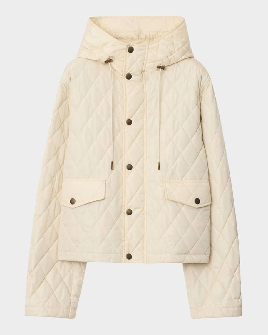 【関税込み】BURBERRY Pembroke' jacket Burberry Pembroke Quilted Hooded Parka | Neiman Marcus