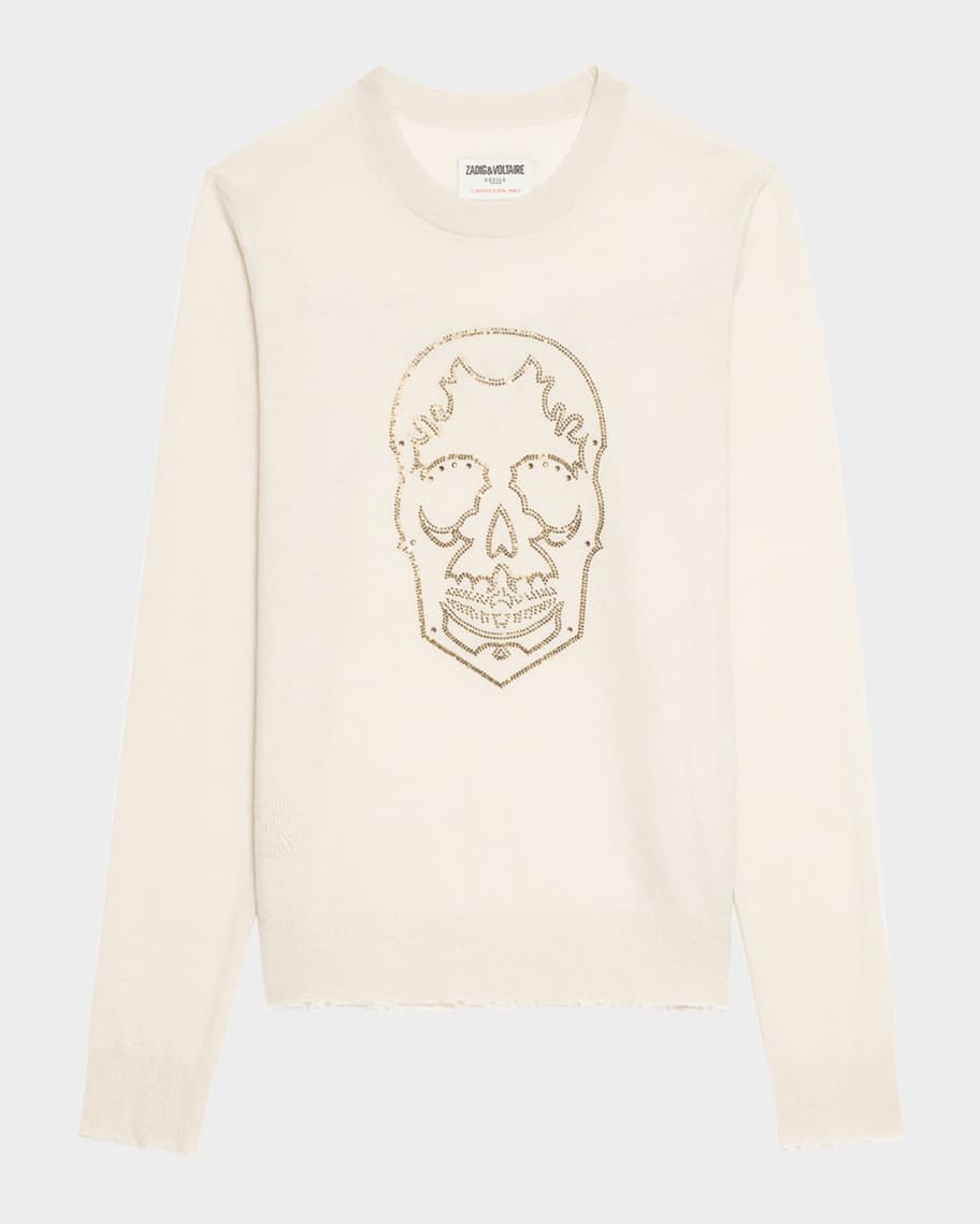 Zadig & Voltaire - Cream Cable Knit Zip-Up Hooded Cardigan