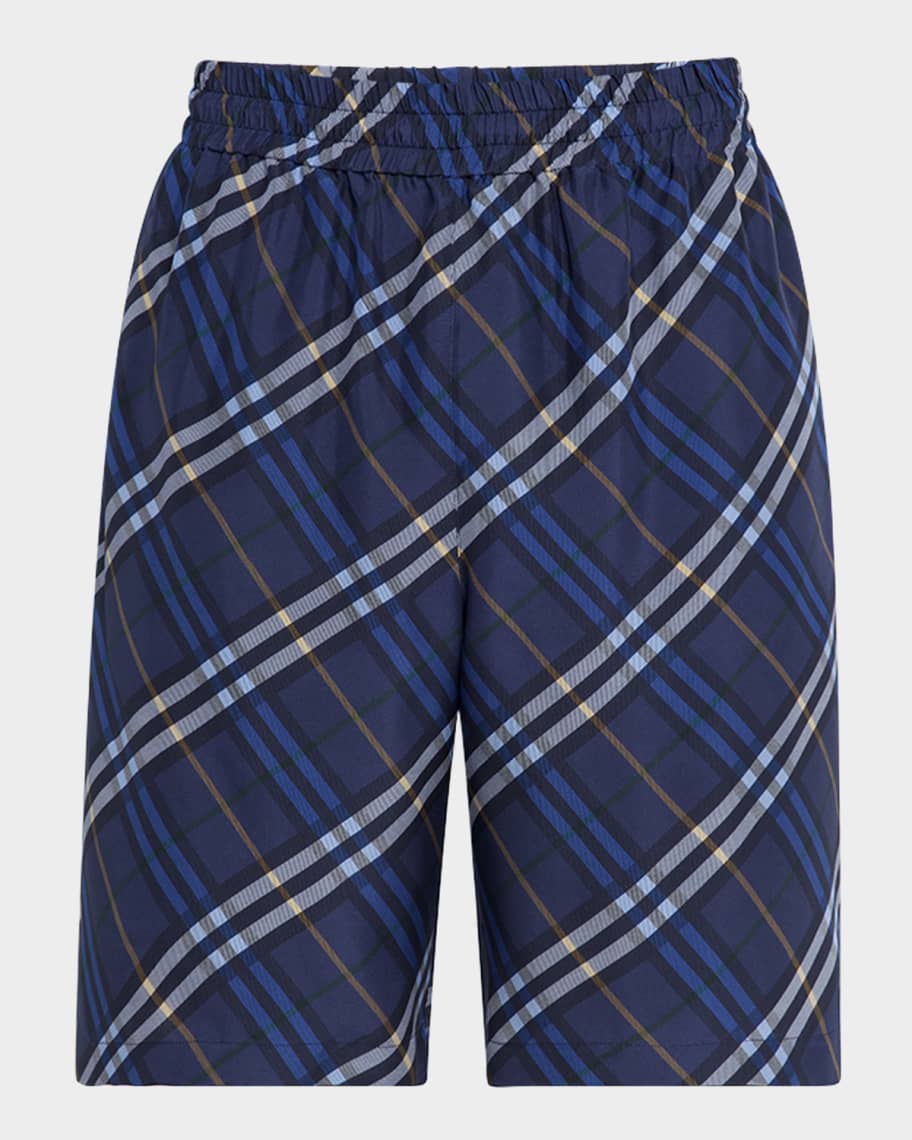 【関税&送料込】Burberry Shorts Burberry check-print Drawstring Swim Shorts | Neutrals