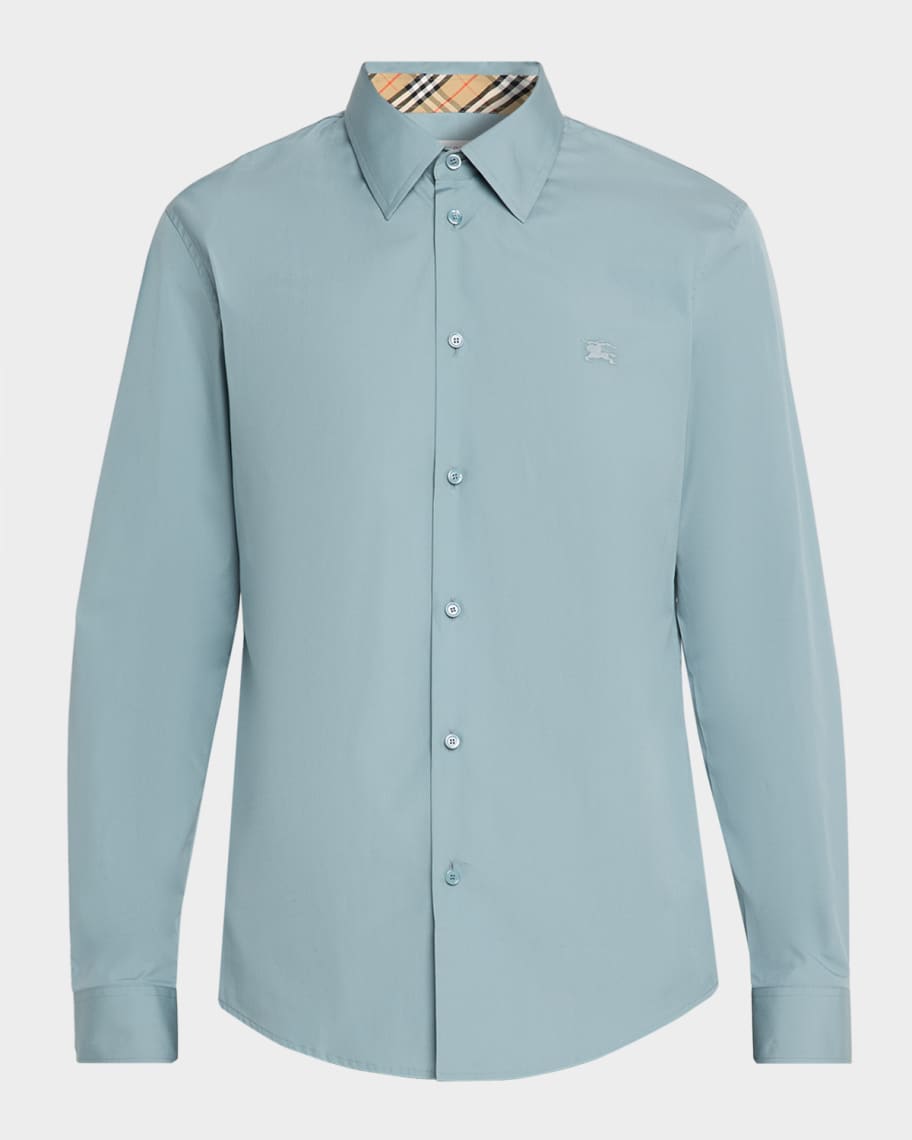 Tシャツ・カットソー Burberry SS25 Embroidered poplin shirt (8105202 A5686) Burberry Embroidered Poplin Shirt FW25 Collection – LOZURI®