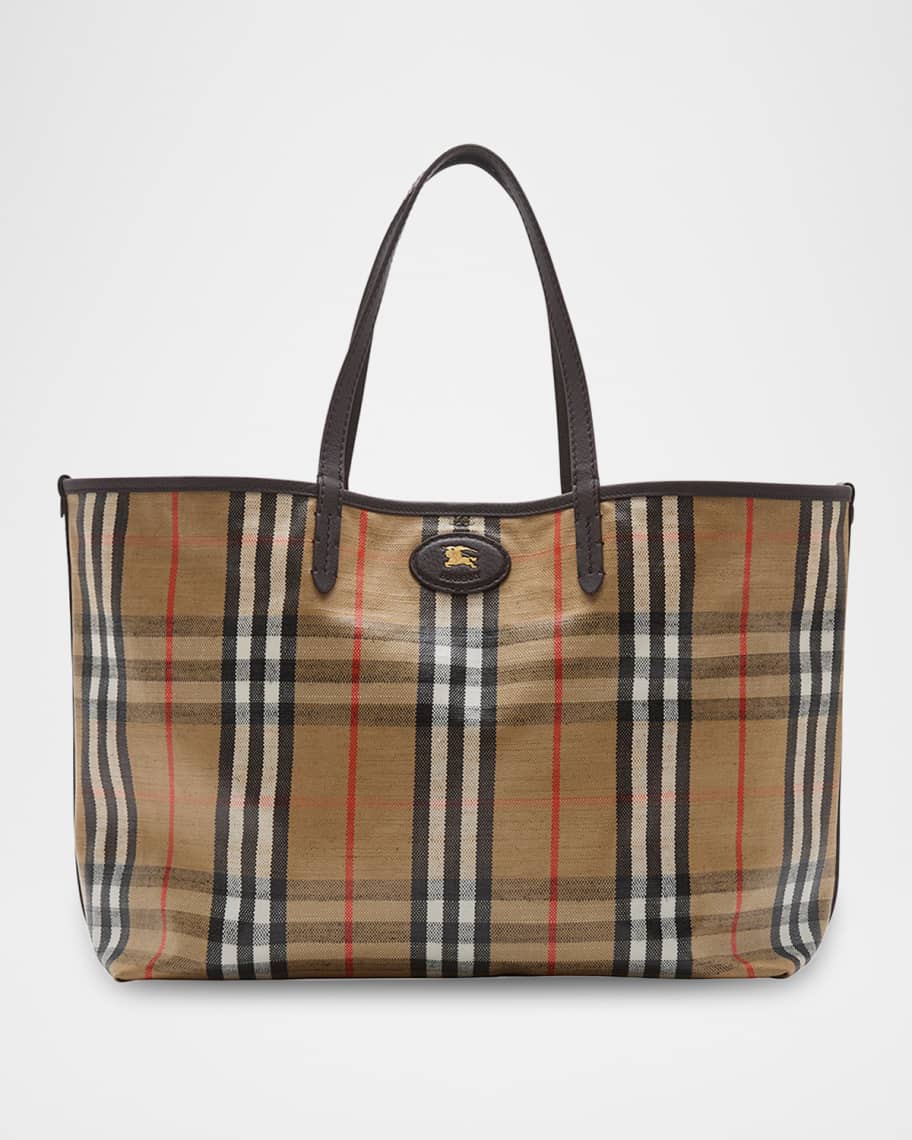 トートバッグ Burberry Highlands Tote Bag Medium Medium Highlands Tote in Soap - Women, Cotton, Linen