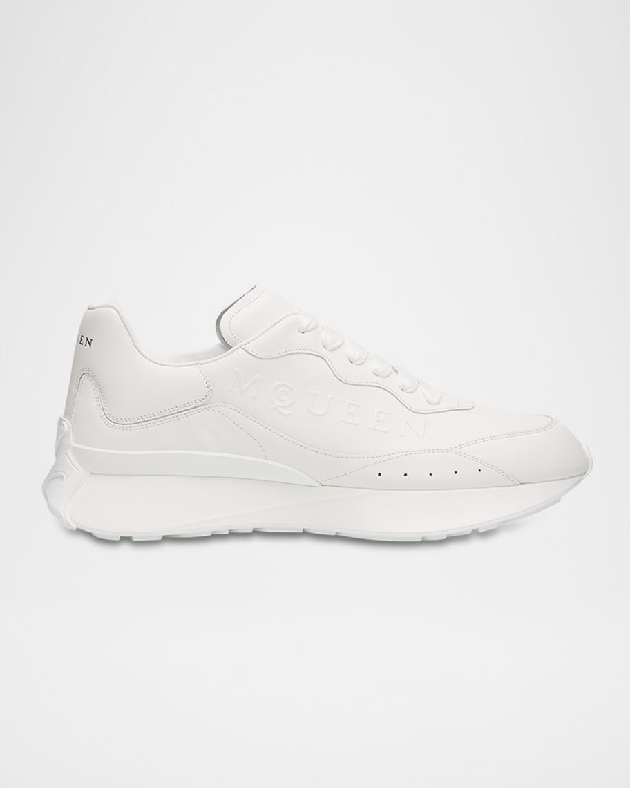 McQueen Men's Sprint Leather Runner Sneakers | Neiman Marcus