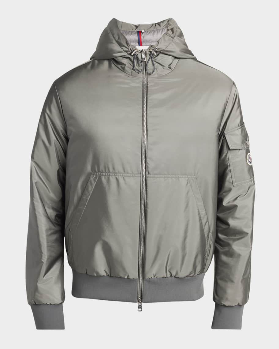 MONCLER ハイウエストツイトショトハンツ I10932B00004596PR F09 Moncler Men's Poiliot Hooded Nylon Down Jacket | Neiman Marcus