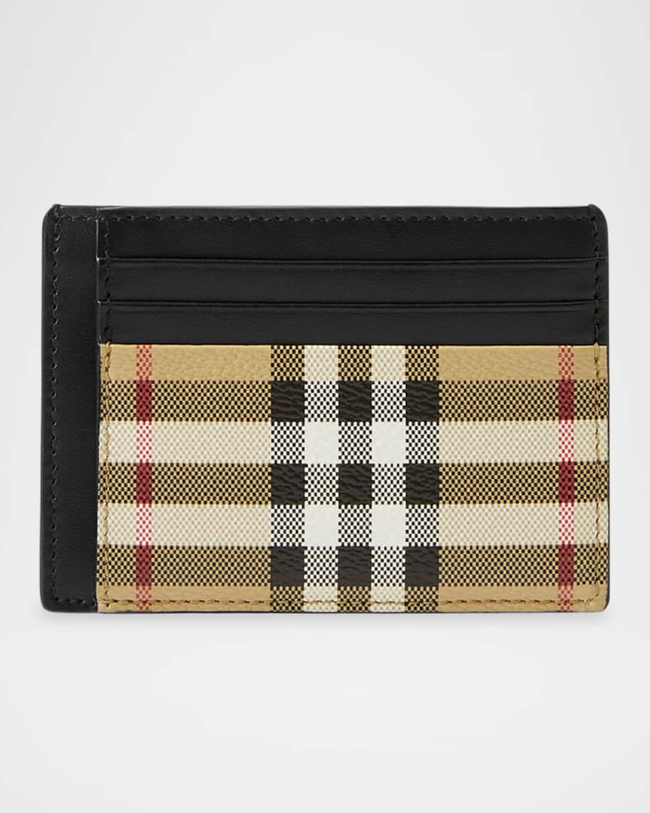 やまこめ様 新品 BURBERRY MONEY CLIP WALLET Burberry Men's Chase Vintage Check Money Clip Wallet | Neiman Marcus