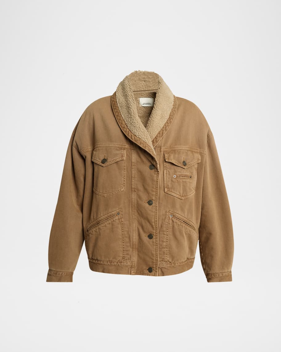 【関税&送料込】Isabel Marant Pimia Denim And Faux Fur Jacke nm_5042826_100244_m