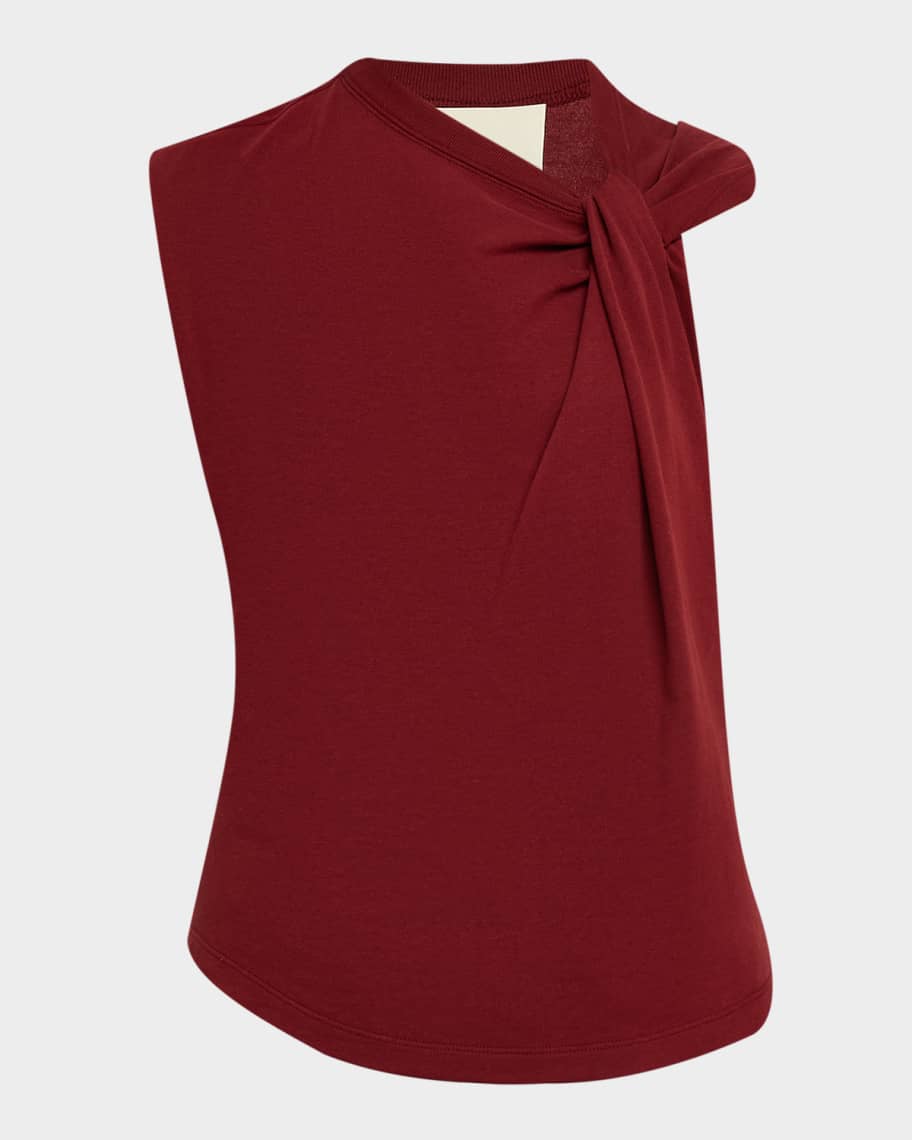 Isabel Marant Nayda Asymmetric Cotton T-Shirt | Neiman Marcus