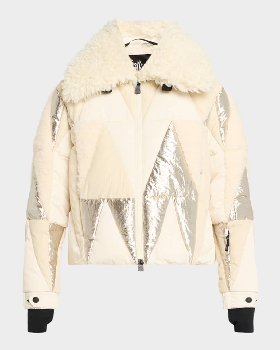 【ほうきぼし様】MONCLER PREMIERE ダウンライナー付 Moncler Grenoble Pamiers Patchwork Down Ski Jacket | Neiman Marcus