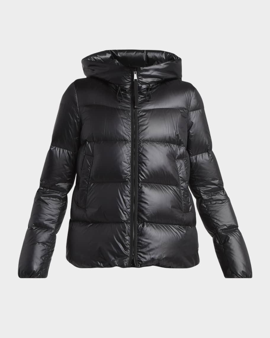 MONCLER｜DOWN JACKETS (1A00008 597X6 20E) MONCLER Reversible Convertible Canvas-Trimmed Quilted Shell