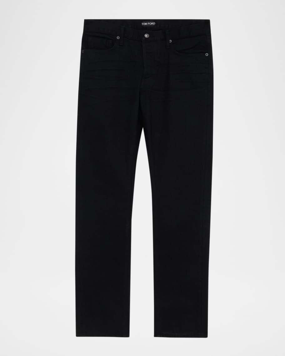 TOM FORD Men's Stretch Denim Straight-Fit Jeans | Neiman Marcus