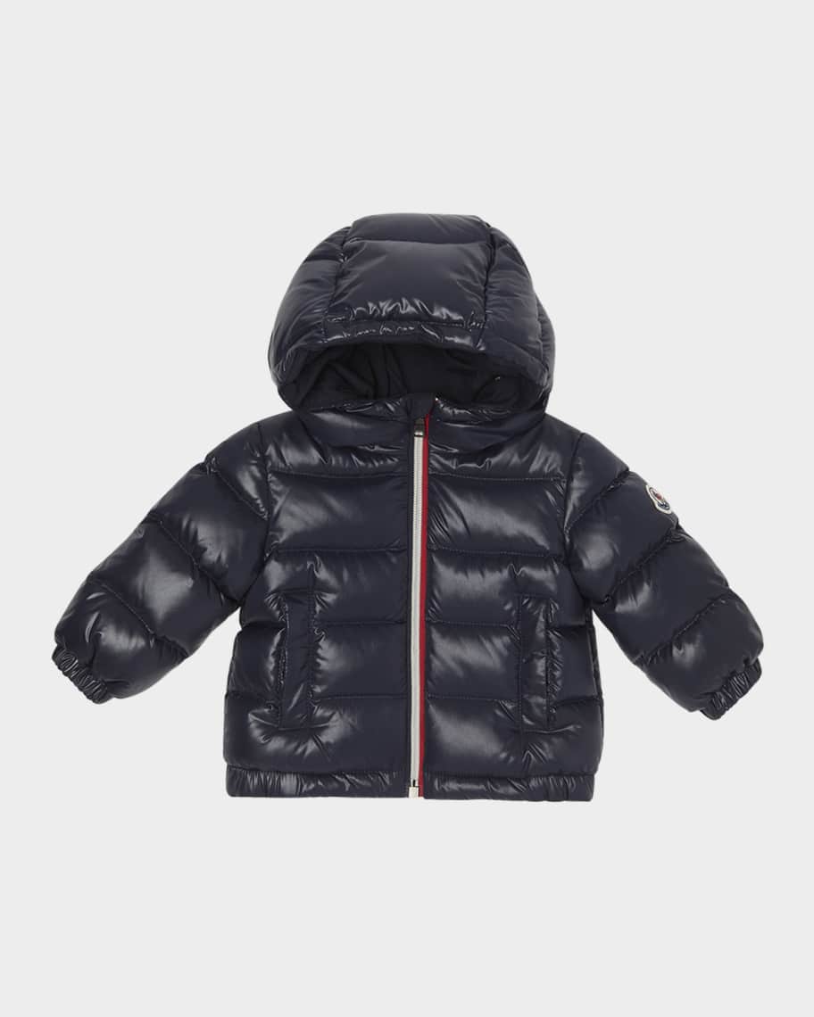 Moncler Boy's Aubert Hooded Down Jacket, Size 6M-3 | Neiman Marcus