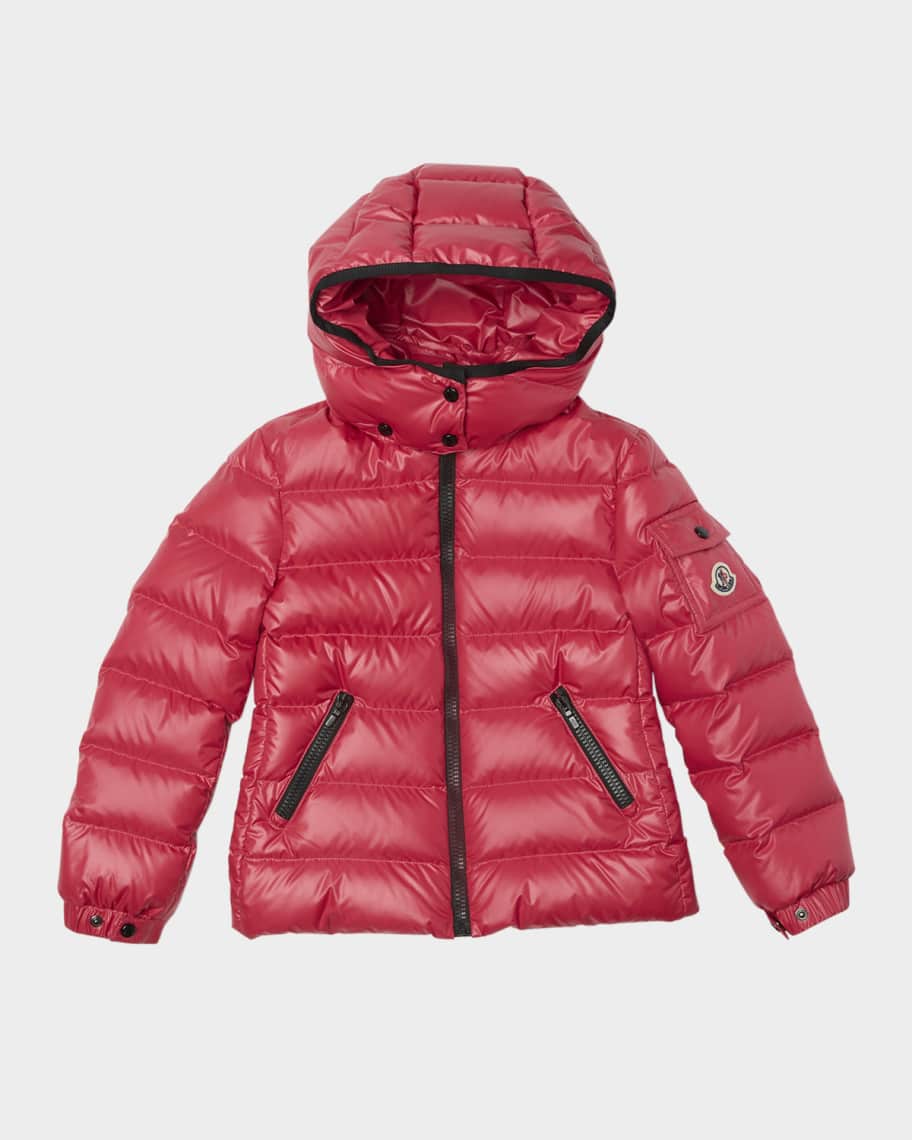 Scarlet Red Moncler Maya Baby Hooded Down Jacket - Outerwear