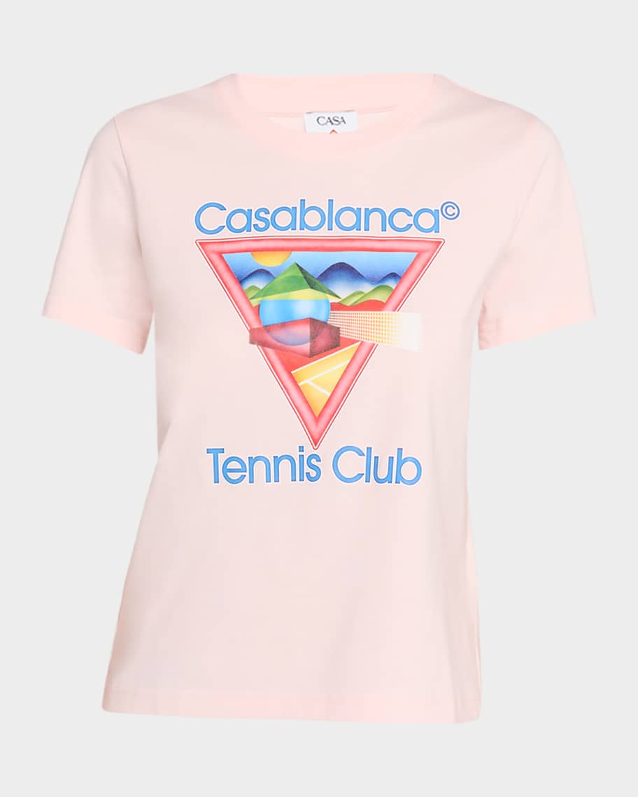 Tシャツ・カットソー Casablanca Casablanca Tennis Club Icon T-shirt CASABLANCA Tennis Club Icon Short-Sleeve T-Shirt | Neiman Marcus