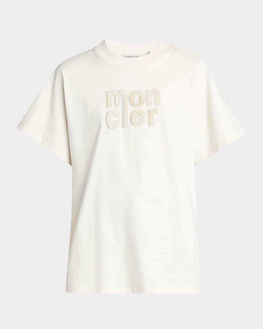 Tシャツ・カットソー MONCLER Short-sleeved t-shirts Moncler Short-Sleeve Logo T-Shirt | Neiman Marcus
