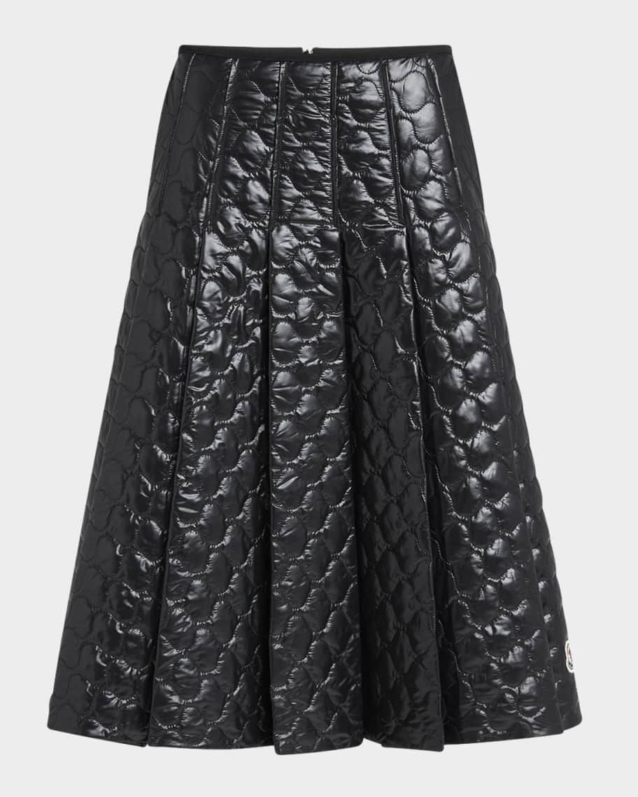 Moncler スカート Cotton Gabardine Pleated Mini Skirt 関税込 Navy Blue Cotton Gabardine Pleated Mini Skirt - Skirts for