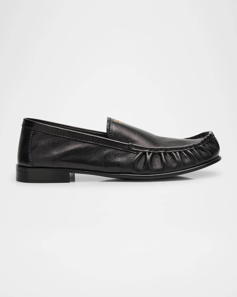 【送料&関税込】Miu Miu Ruches Leather Loafers Miu Miu Ruched Leather Mocassin Loafers | Neiman Marcus