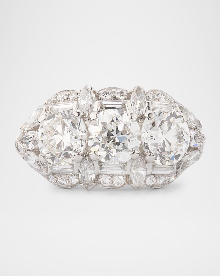 NM Estate Estate Birks Platinum Diamond Princess Ring, Size 6.75 ...